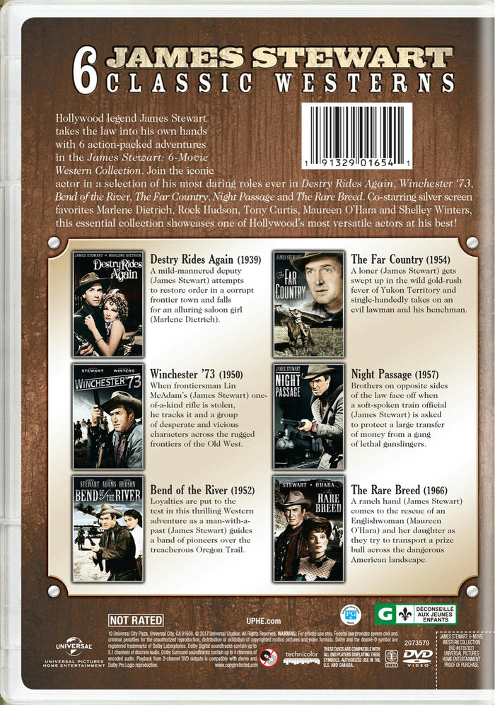 James Stewart: 6-movie Western Collection [DVD]