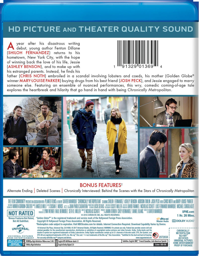 Chronically Metropolitan (Blu-ray + Digital HD) [Blu-ray]