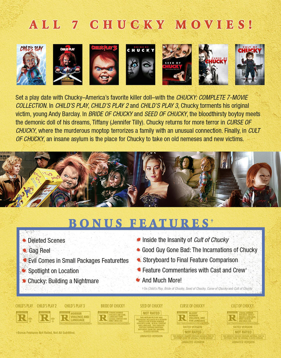 Chucky: Complete 7-movie collection (Blu-ray Set) [Blu-ray]