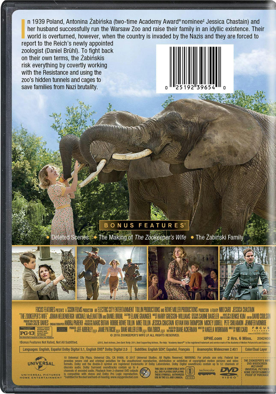 The Zookeeper's Wife [DVD]