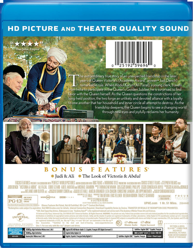 Victoria and Abdul (DVD + Digital) [Blu-ray]