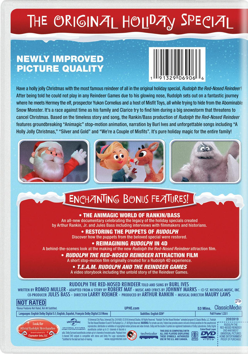 Rudolph the Red-nosed Reindeer (Deluxe Edition) [DVD]