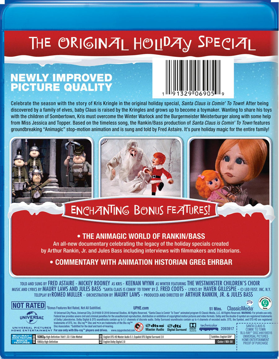 Santa Claus Is Comin' to Town (Deluxe Edition) [Blu-ray]