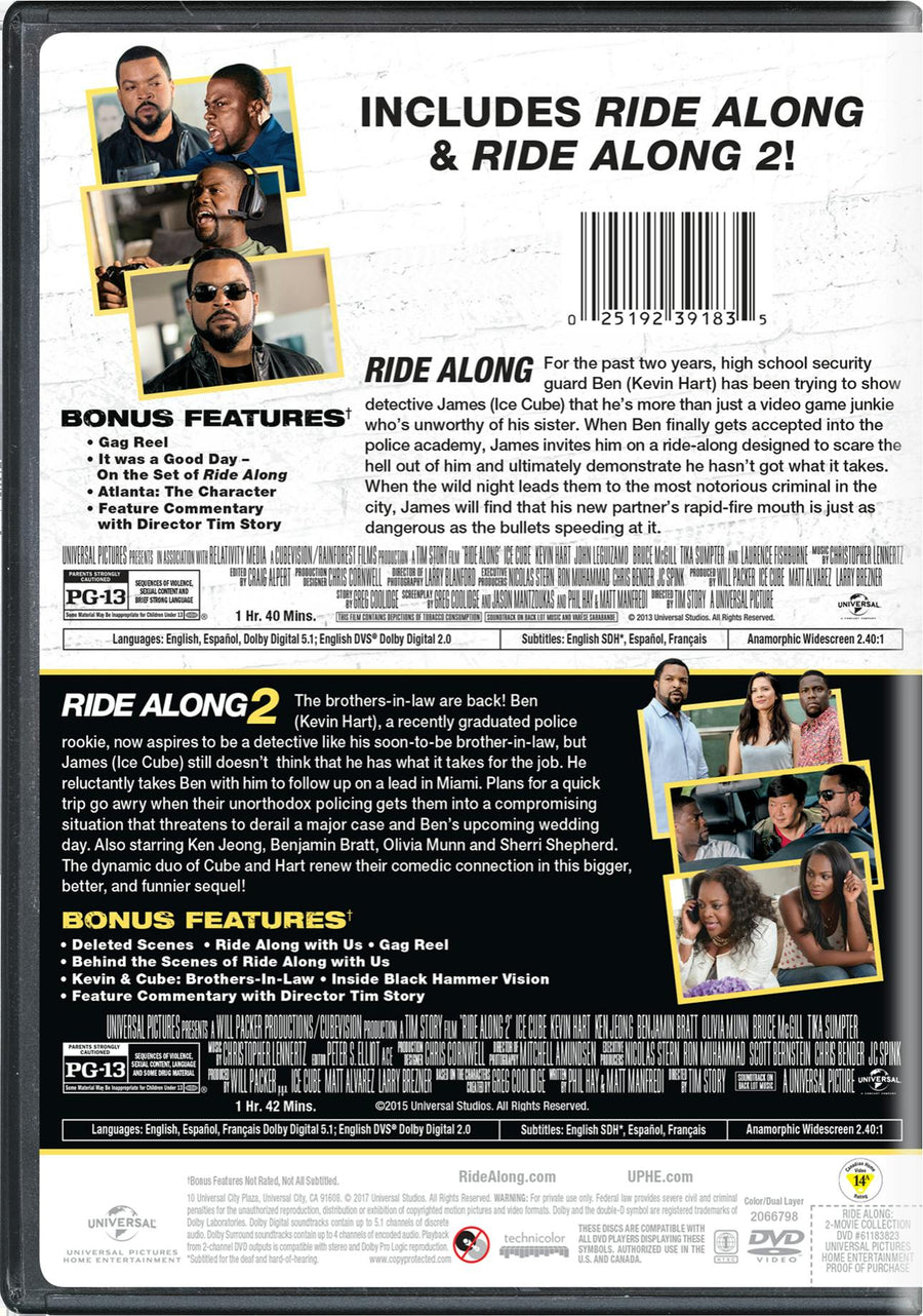 Ride Along 1 & 2 (DVD Double Feature) [DVD]