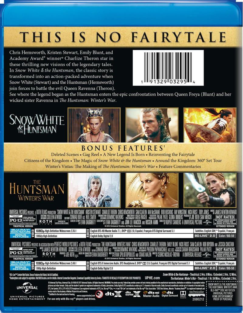 Snow White and the Huntsman/The Huntsman - Winter's War [Blu-ray]