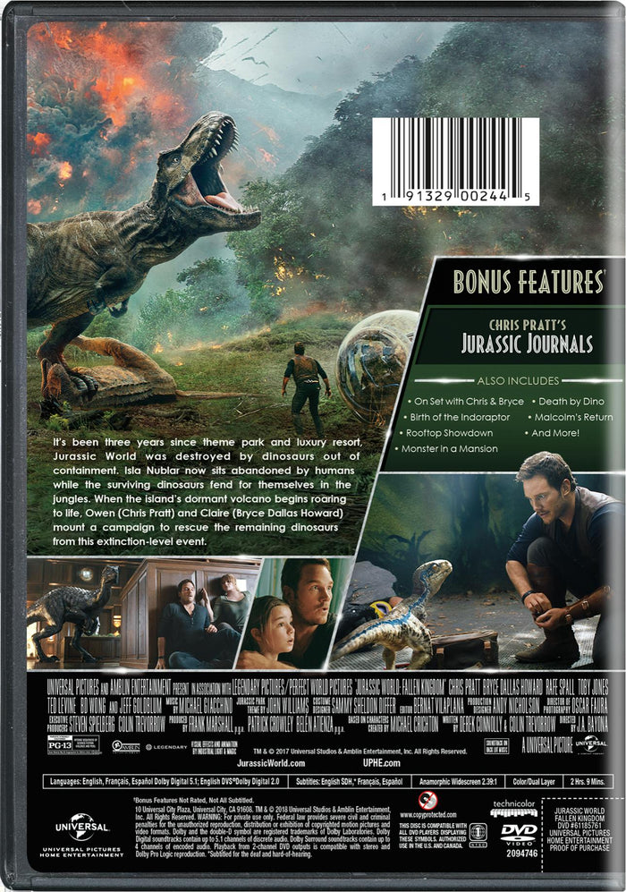 Jurassic World - Fallen Kingdom [DVD]