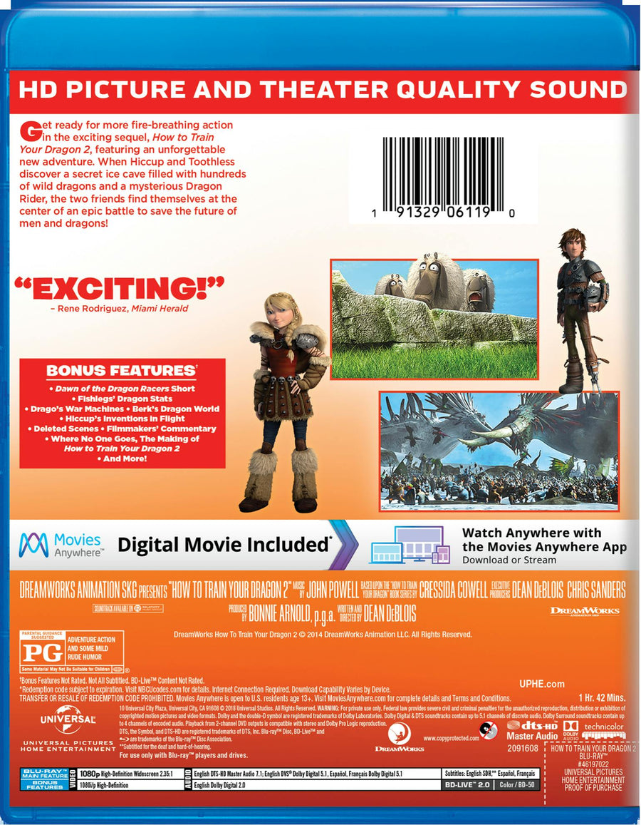 How to Train Your Dragon 2 (Blu-ray New Box Art) [Blu-ray]