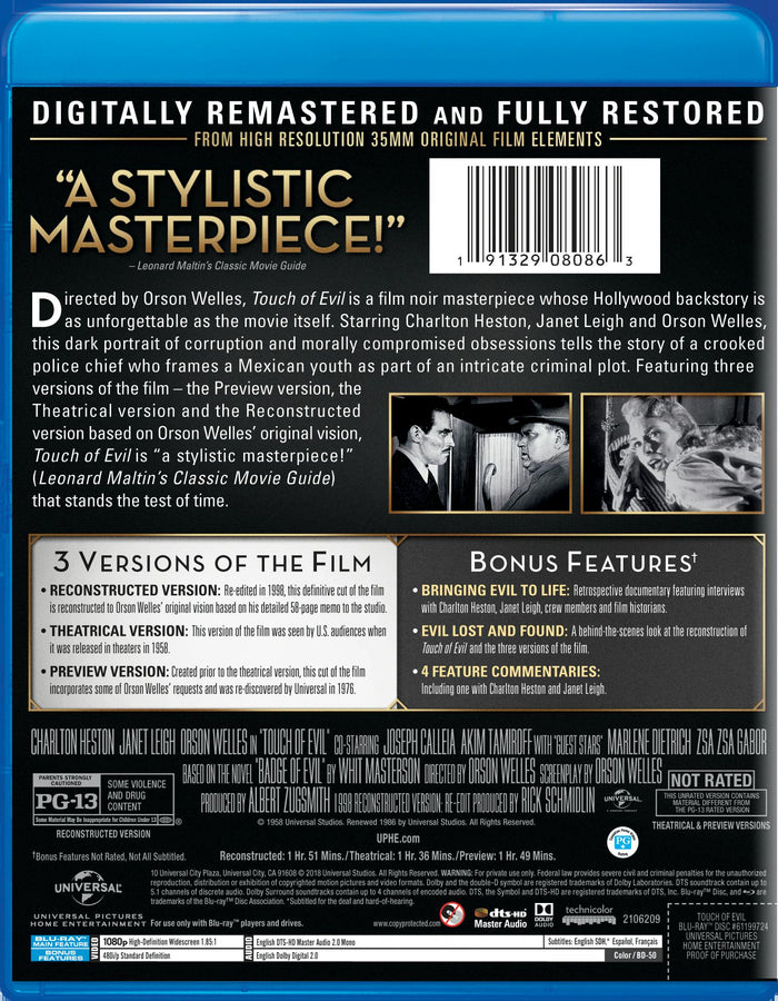 Touch of Evil [Blu-ray]