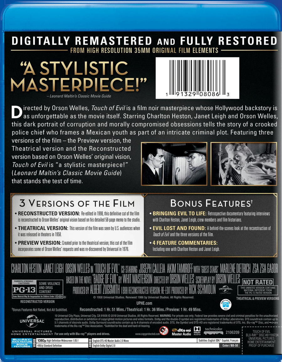 Touch of Evil [Blu-ray]