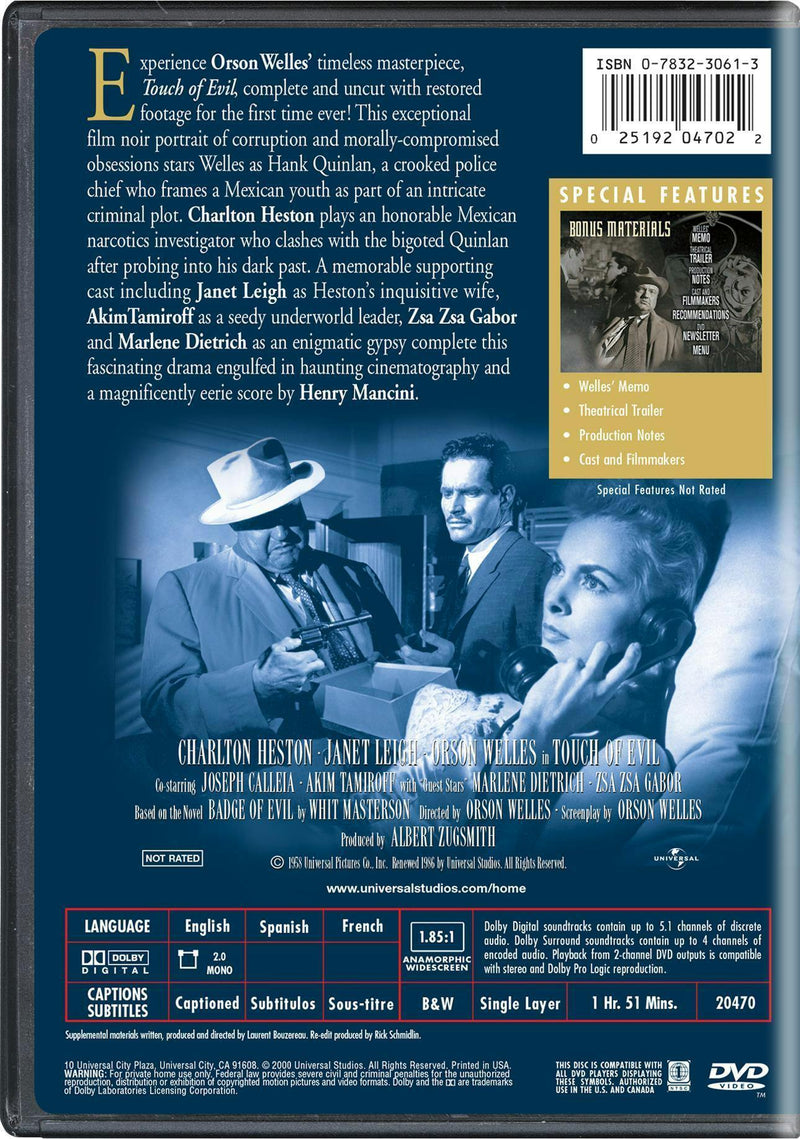 Touch of Evil (DVD Widescreen) [DVD]