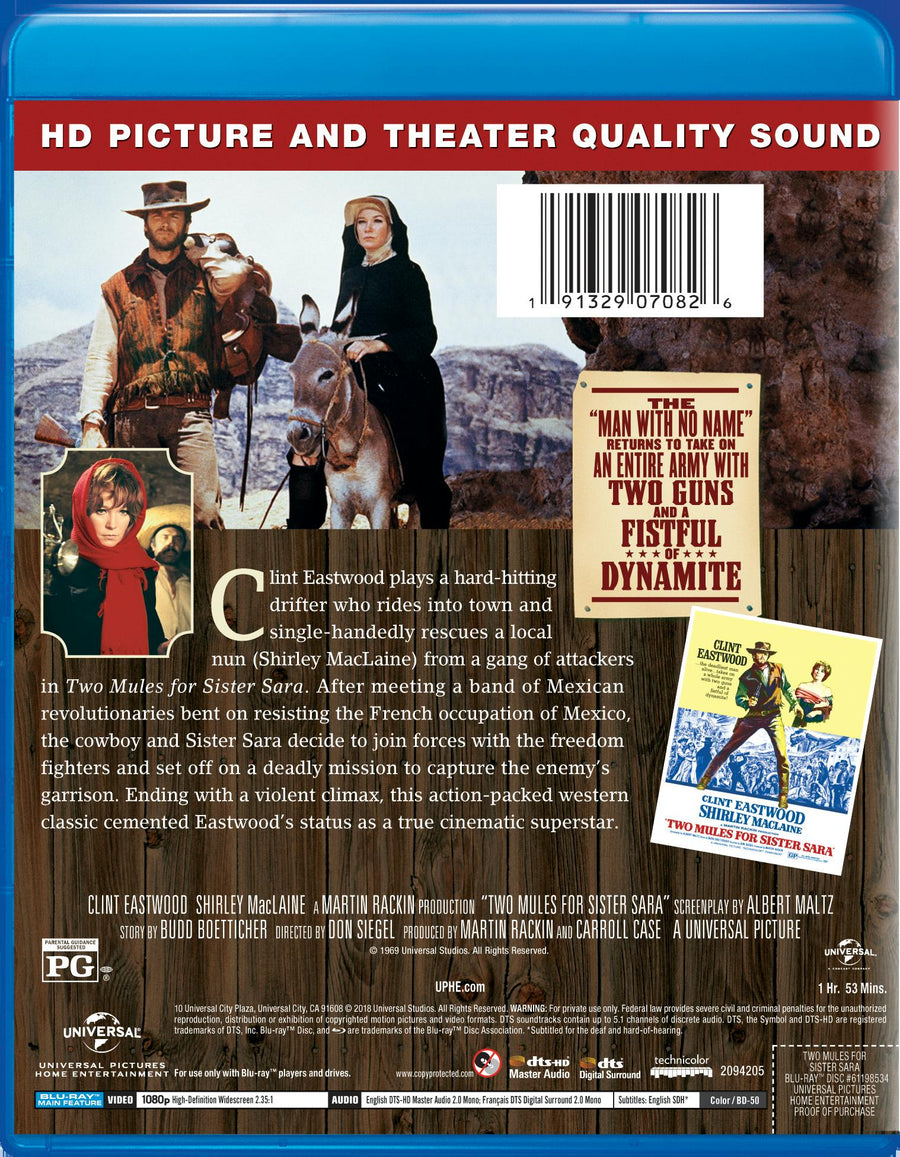 Two Mules for Sister Sara [Blu-ray]