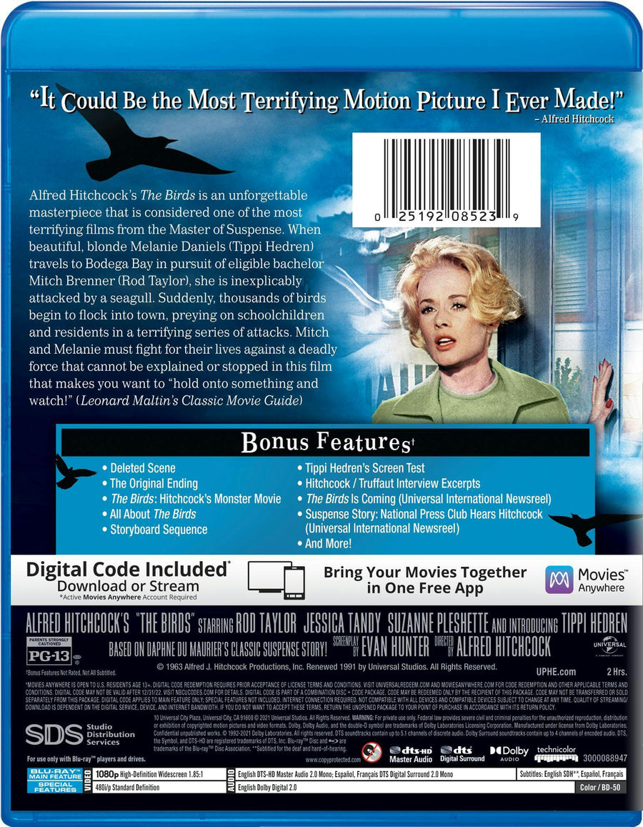 The Birds (Blu-ray + Digital Copy) [Blu-ray]