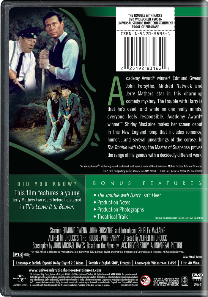 The Trouble With Harry [DVD]