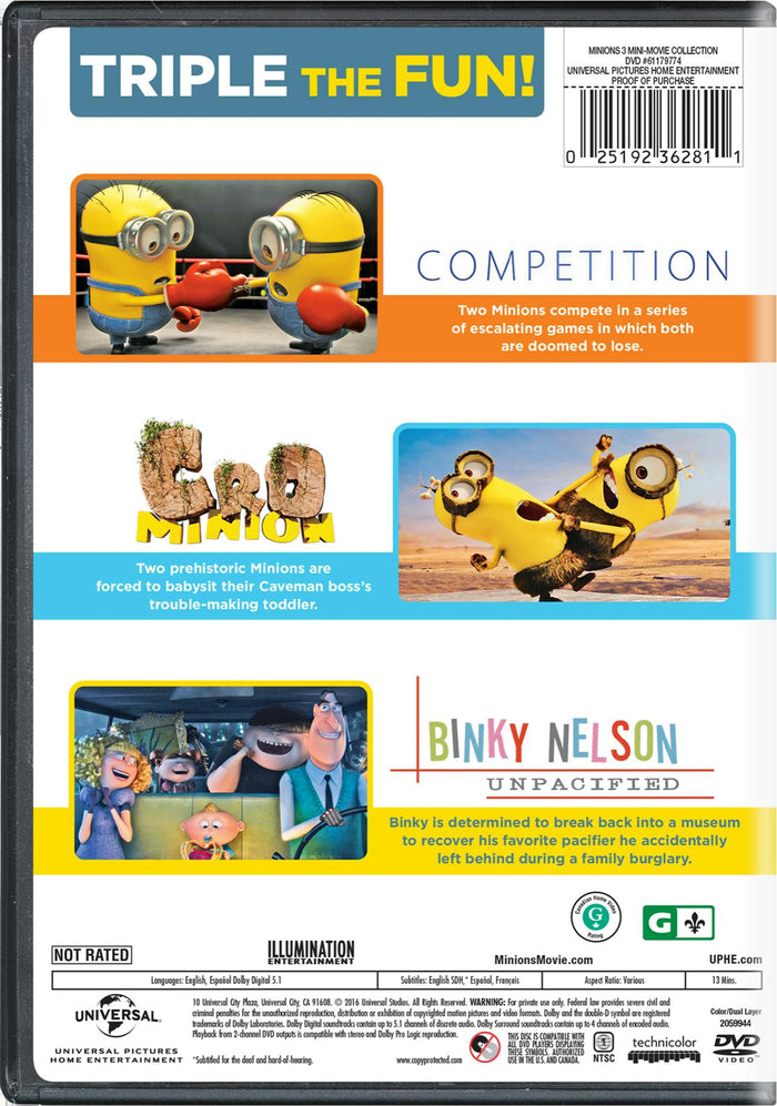 Minions: 3 Mini-Movie Collection [DVD]