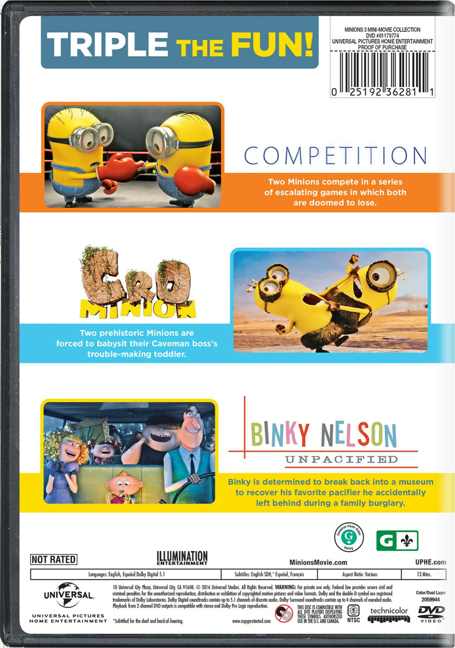 Minions: 3 Mini-Movie Collection [DVD]