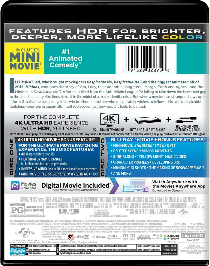 Despicable Me 3 (4K Ultra HD) [UHD]
