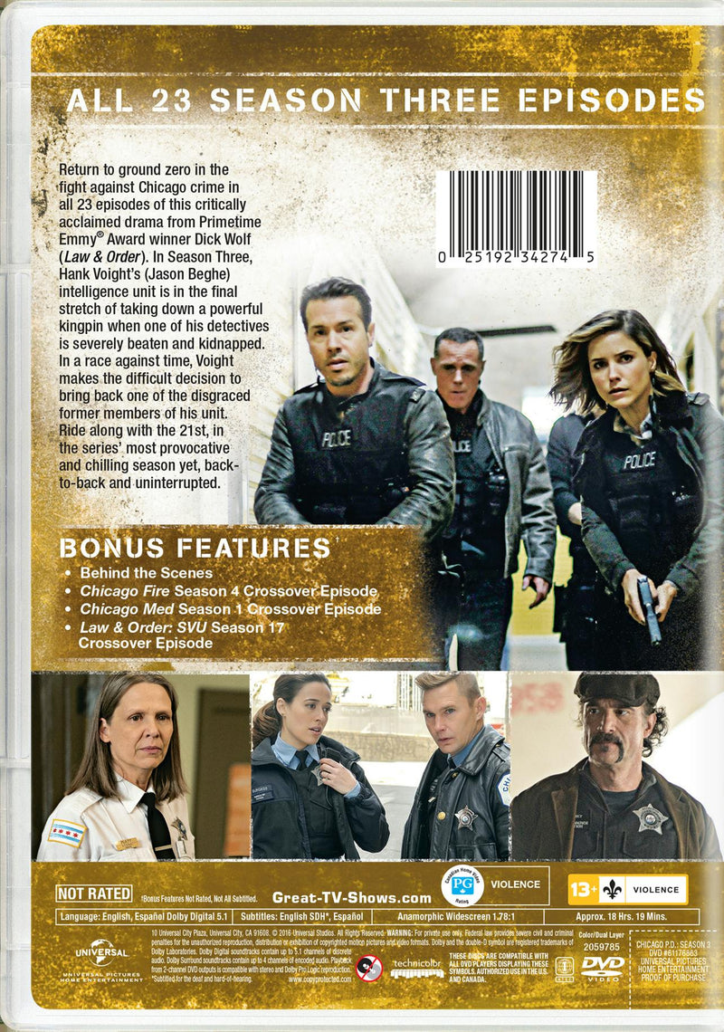 Chicago P.D.: Season Three [DVD]