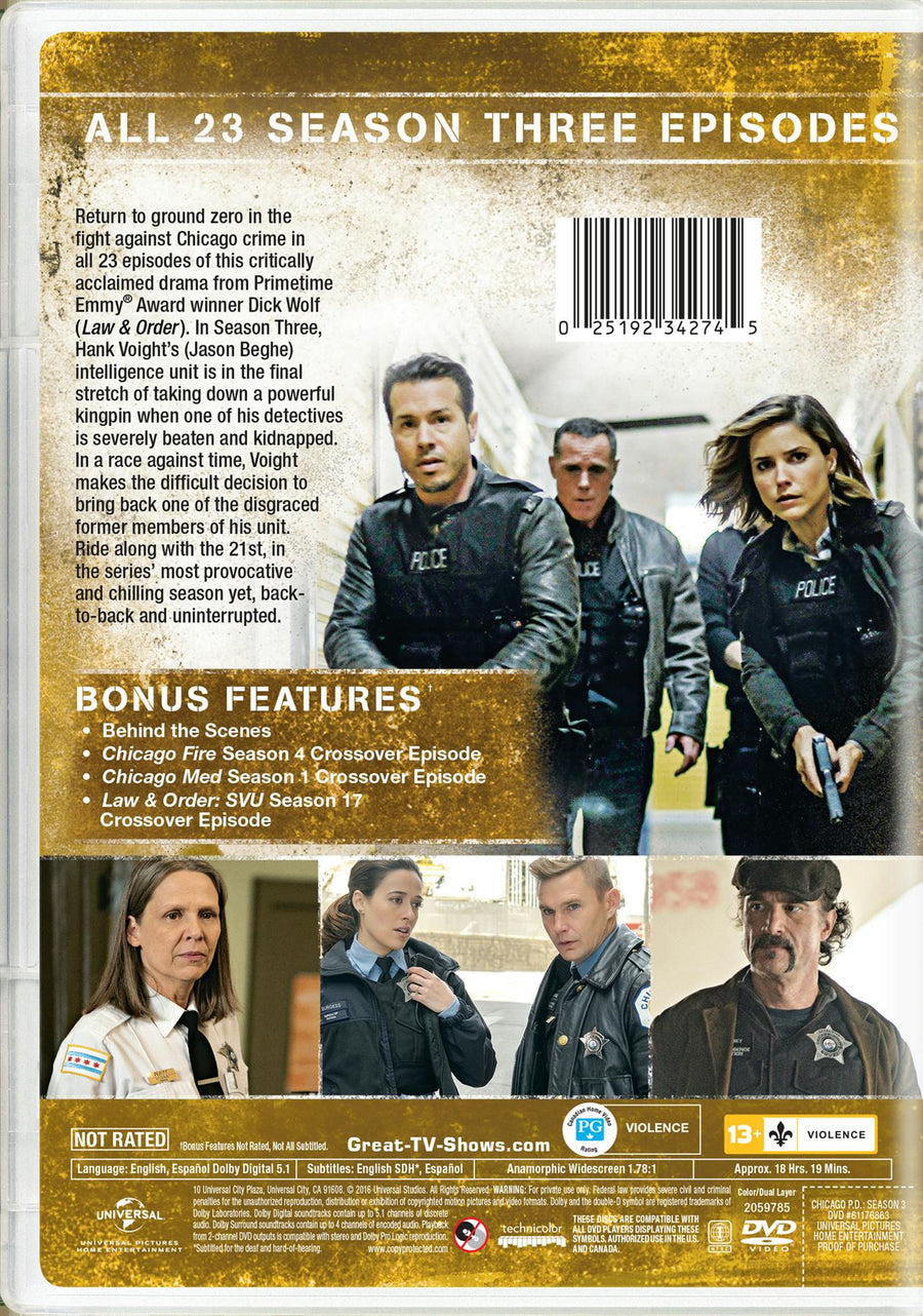 Chicago P.D.: Season Three [DVD]