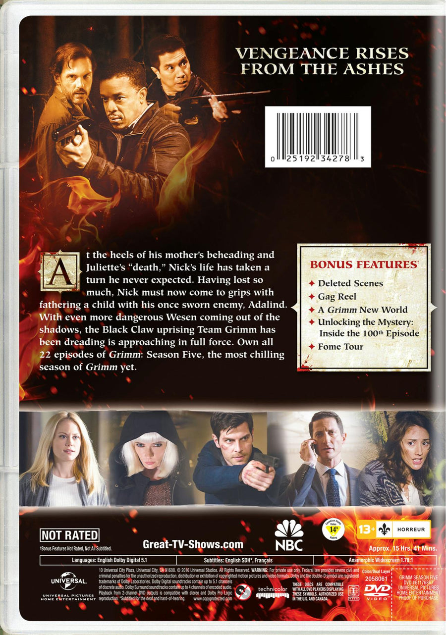 Grimm: Season 5 [DVD]