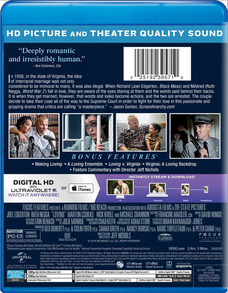 Loving (DVD + Digital) [Blu-ray]