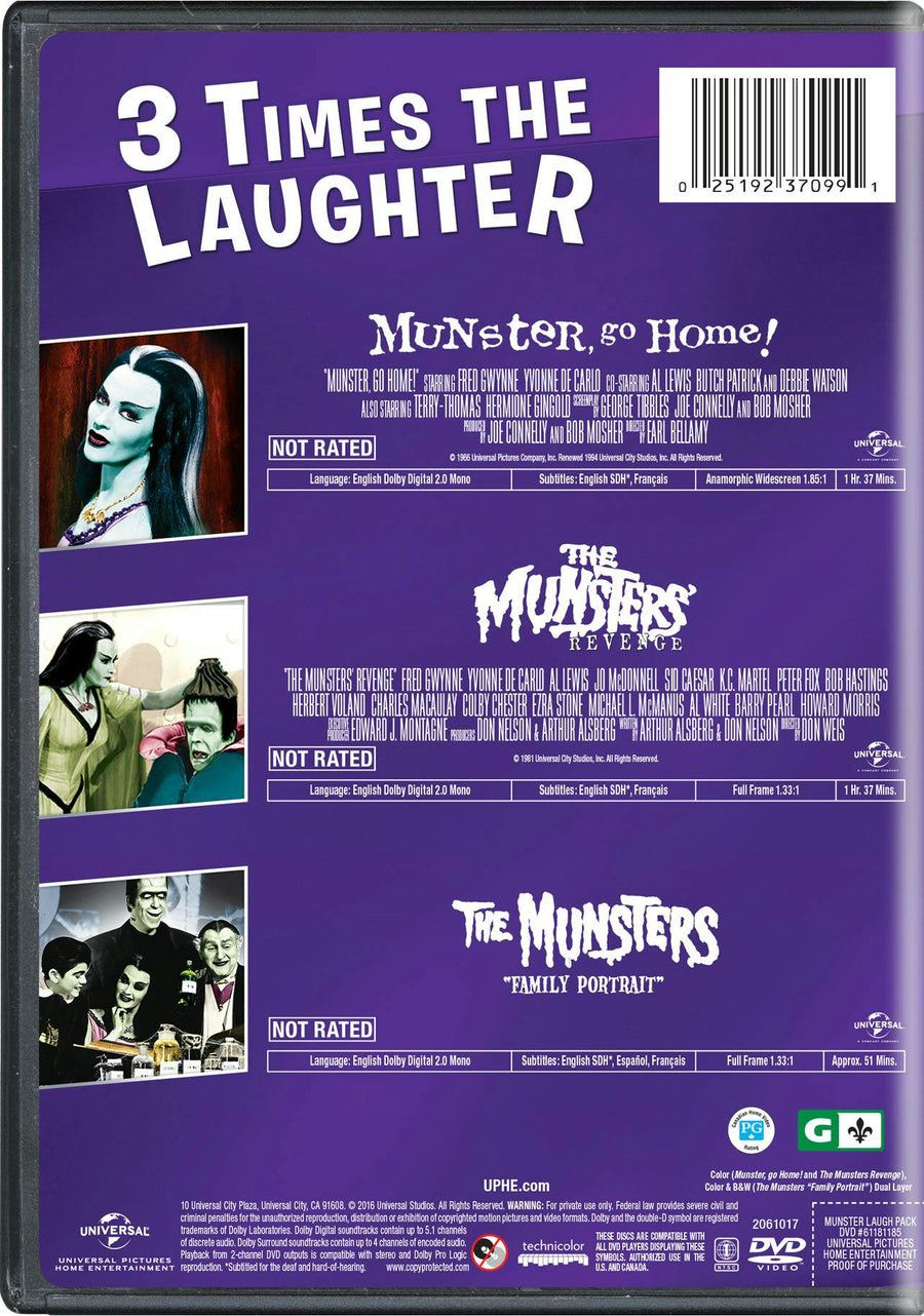 Munster, Go Home!/The Munsters' Revenge/The Munsters:... (DVD Set) [DVD]
