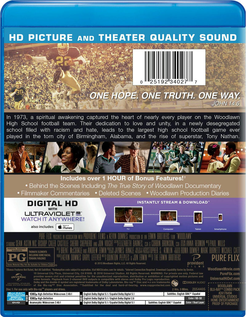 Woodlawn (Combo Pack) [Blu-ray]