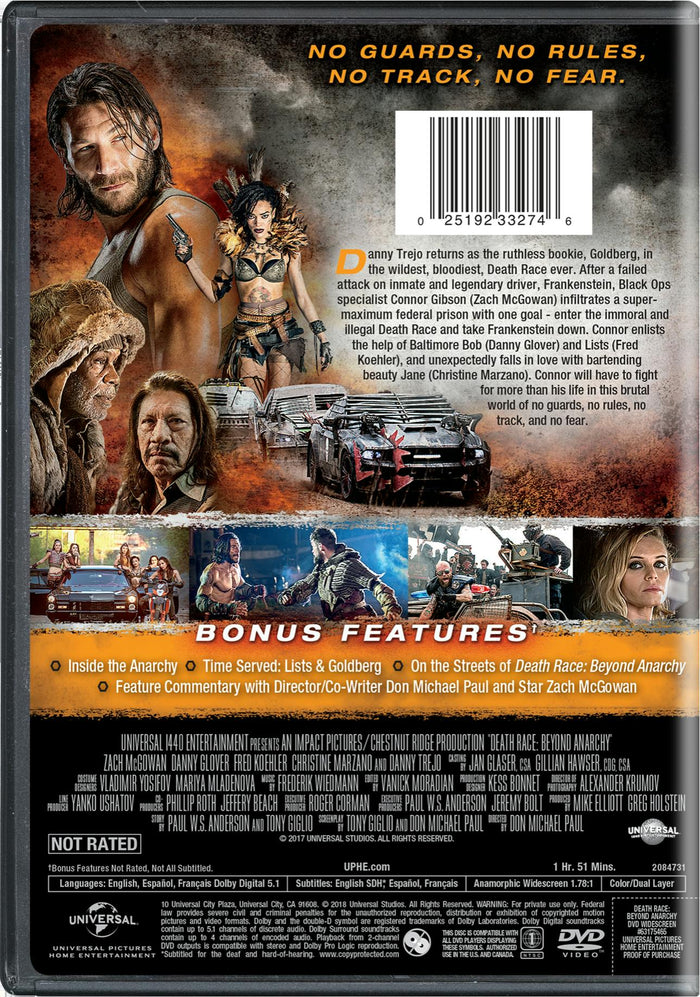 Death Race: Beyond Anarchy (DVD Unrated) [DVD]