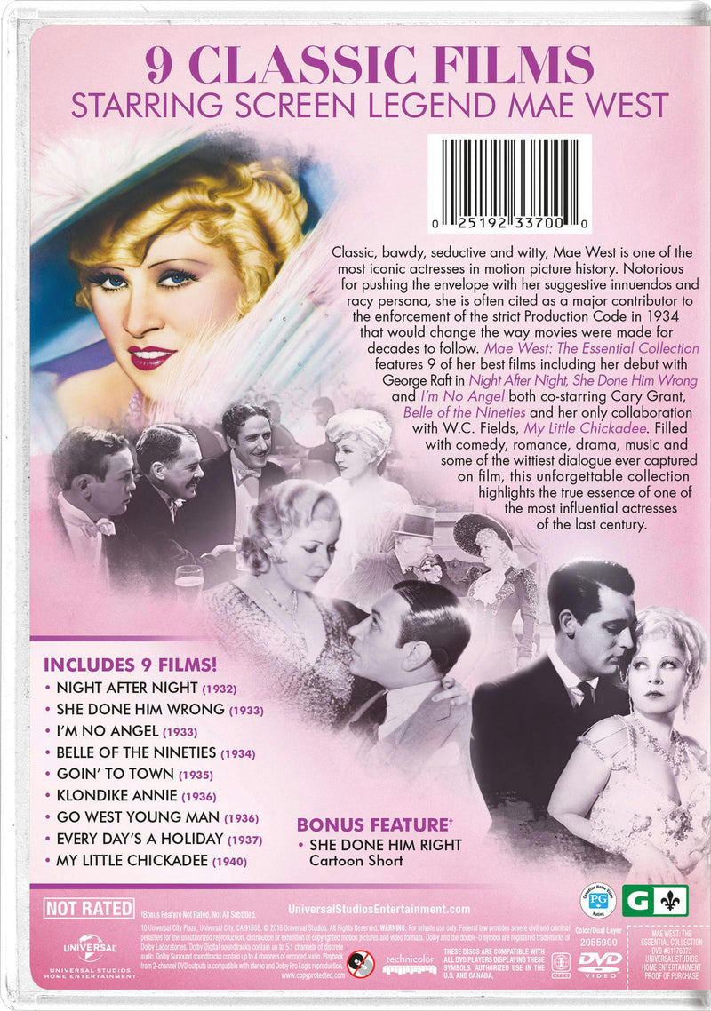 Mae West: The Essential Collection (Box Set) [DVD]