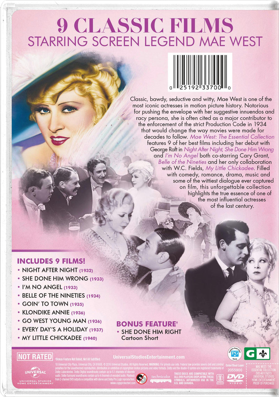 Mae West: The Essential Collection (Box Set) [DVD]