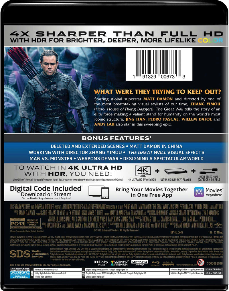 The Great Wall (4K Ultra HD) [UHD]