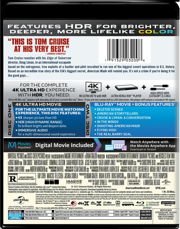 American Made (4K Ultra HD) [UHD]