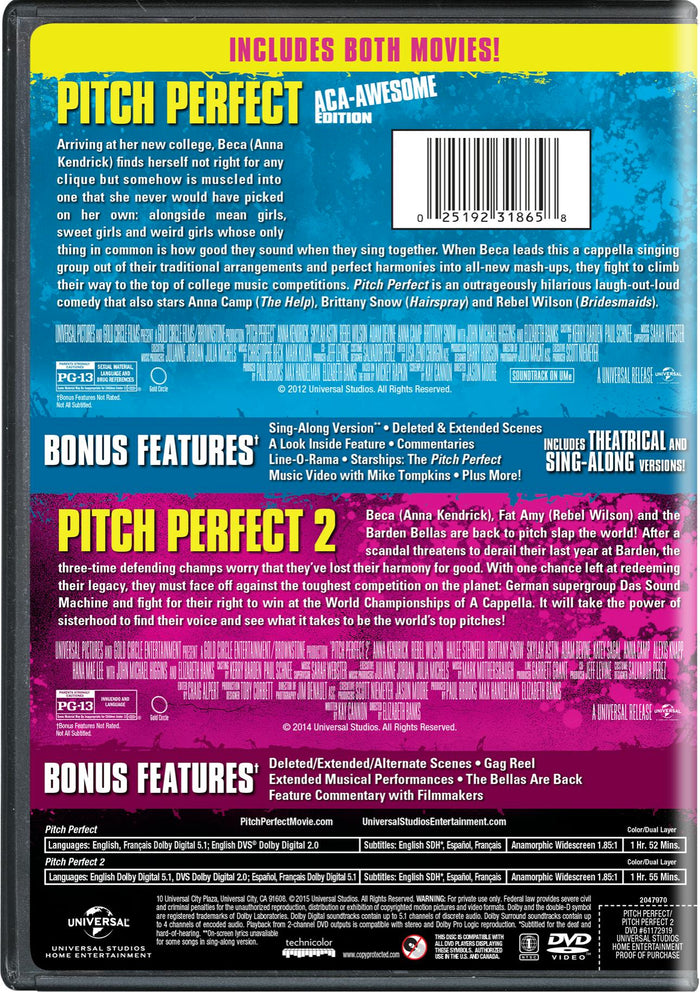 Pitch Perfect/Pitch Perfect 2 [DVD]