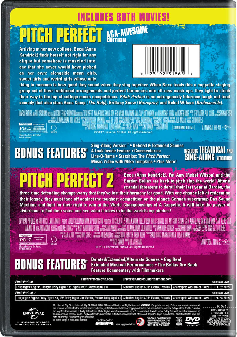 Pitch Perfect/Pitch Perfect 2 [DVD]