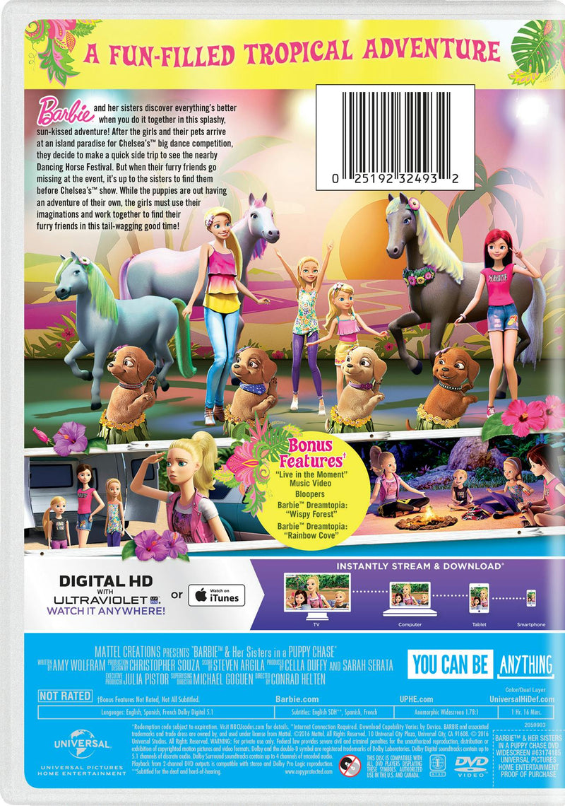 Barbie and Her Sisters in a Puppy Chase [DVD]