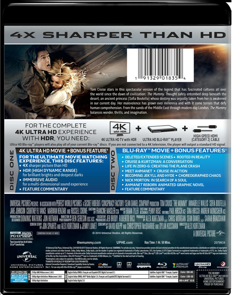 The Mummy (2017) (4K Ultra HD + Digital) [UHD]