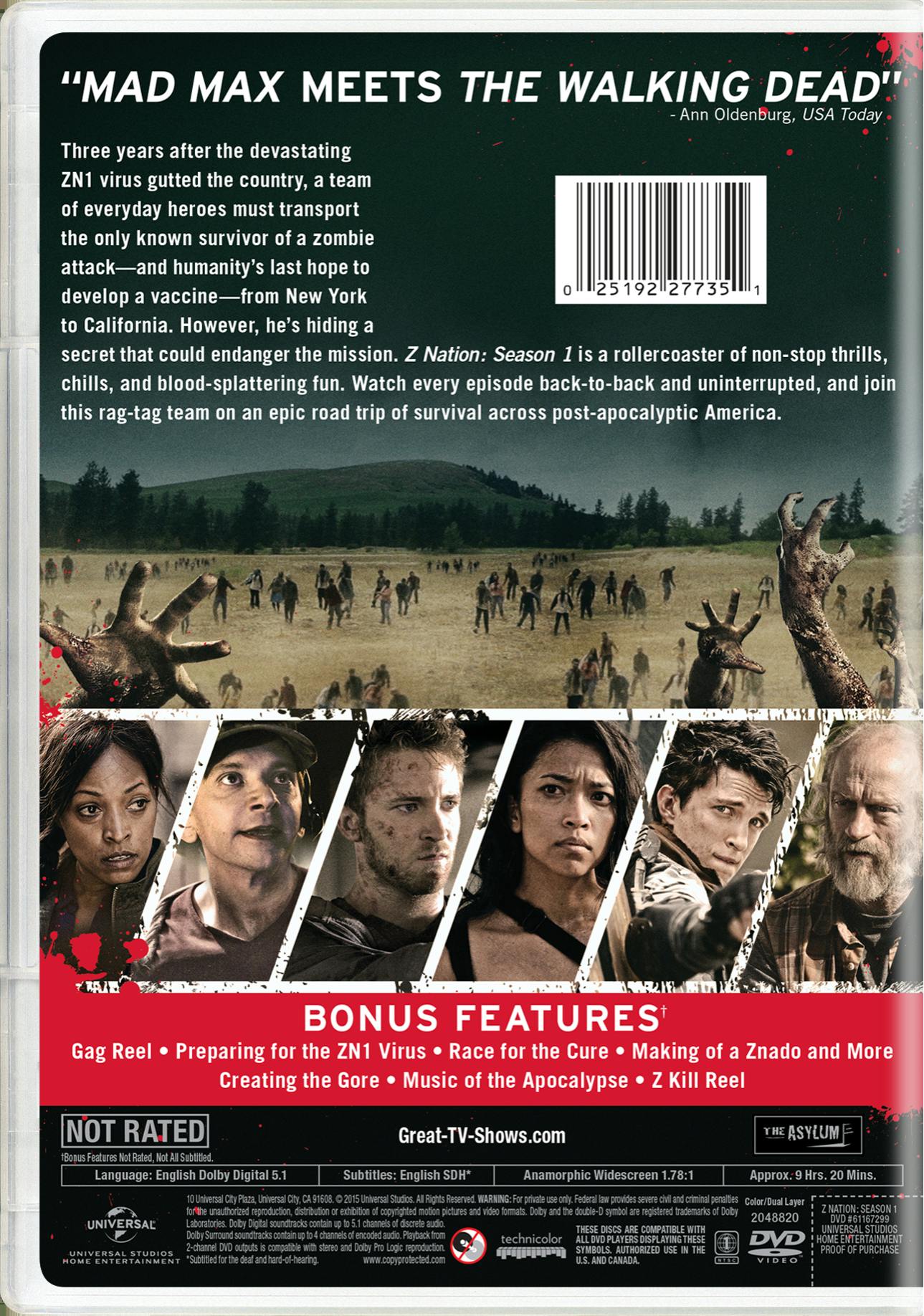 Z Nation: Season One [DVD] – GRUV Entertainment