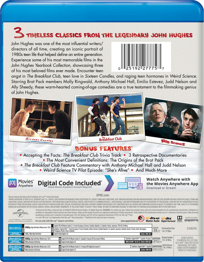 John Hughes Yearbook Collection (Blu-ray + Digital Copy) [Blu-ray]