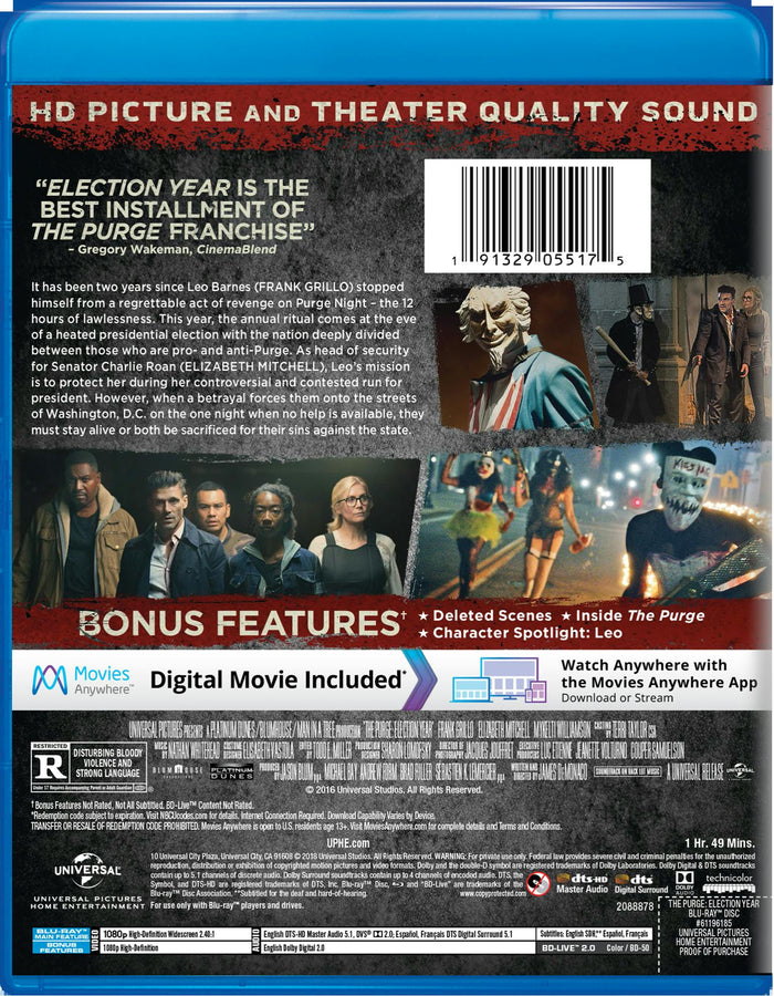 The Purge: Election Year [Blu-ray]