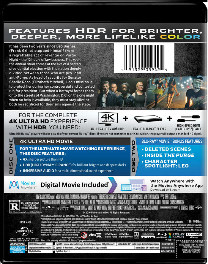 The Purge: Election Year (4K Ultra HD) [UHD]
