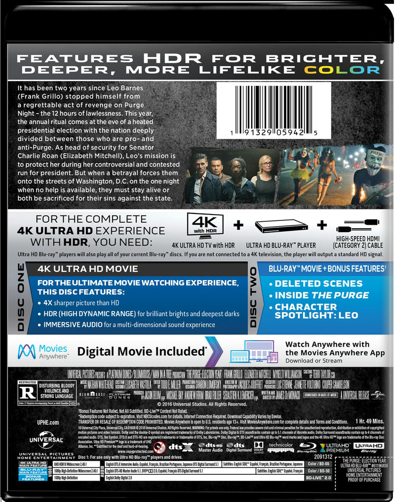 The Purge: Election Year (4K Ultra HD) [UHD]