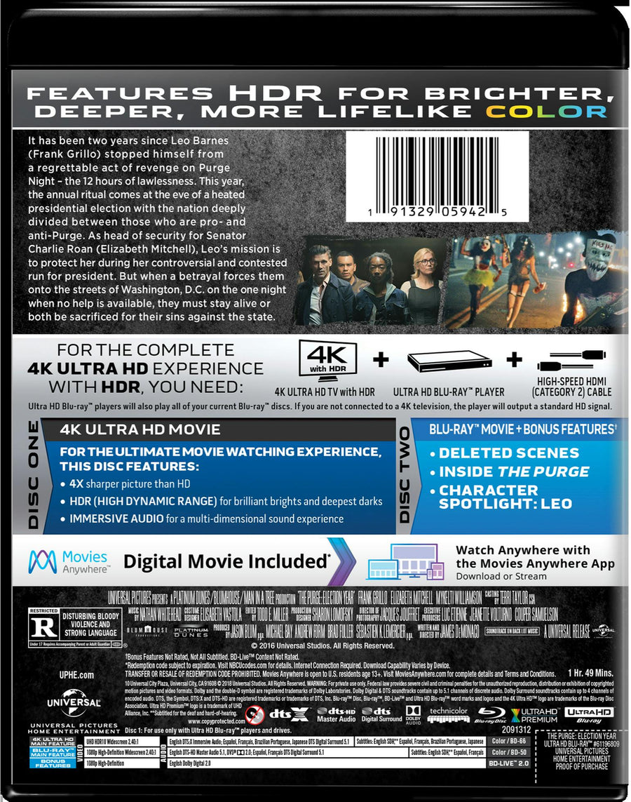 The Purge: Election Year (4K Ultra HD) [UHD]