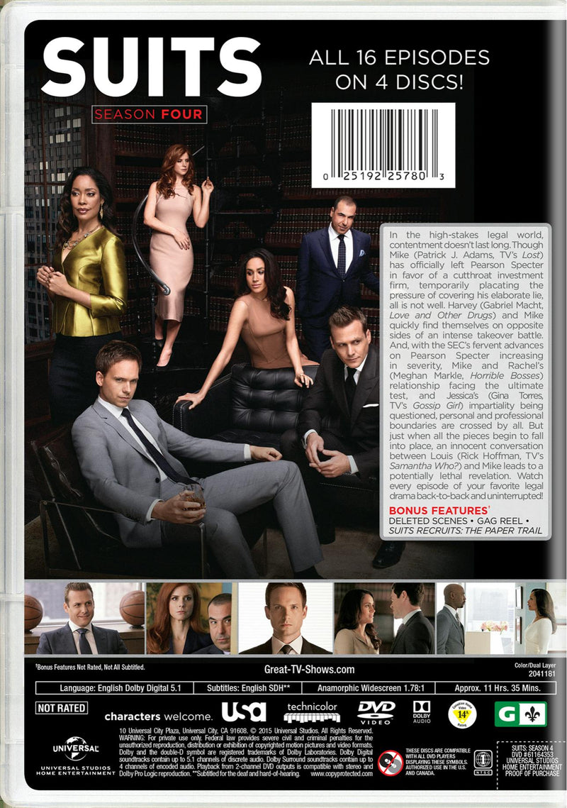 Suits: Season Four [DVD]