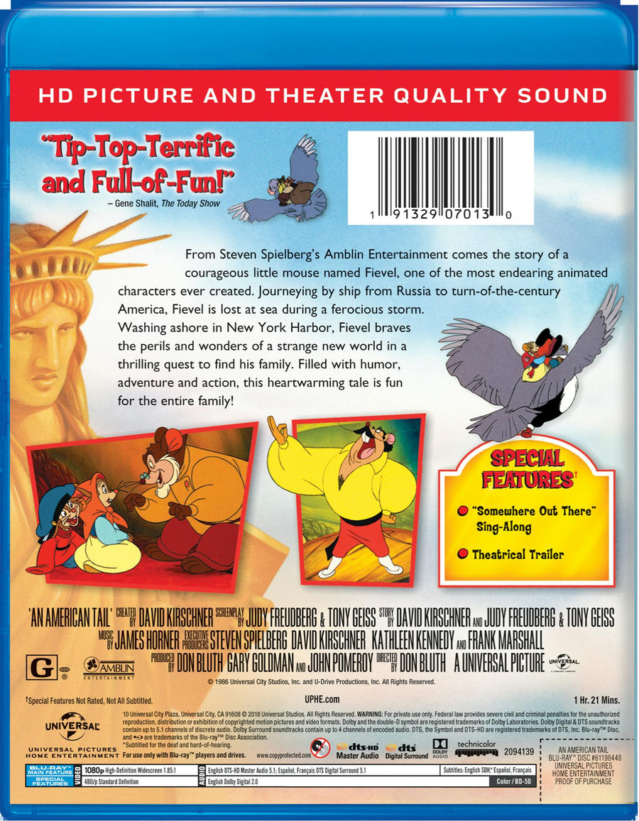 An American Tail [Blu-ray]