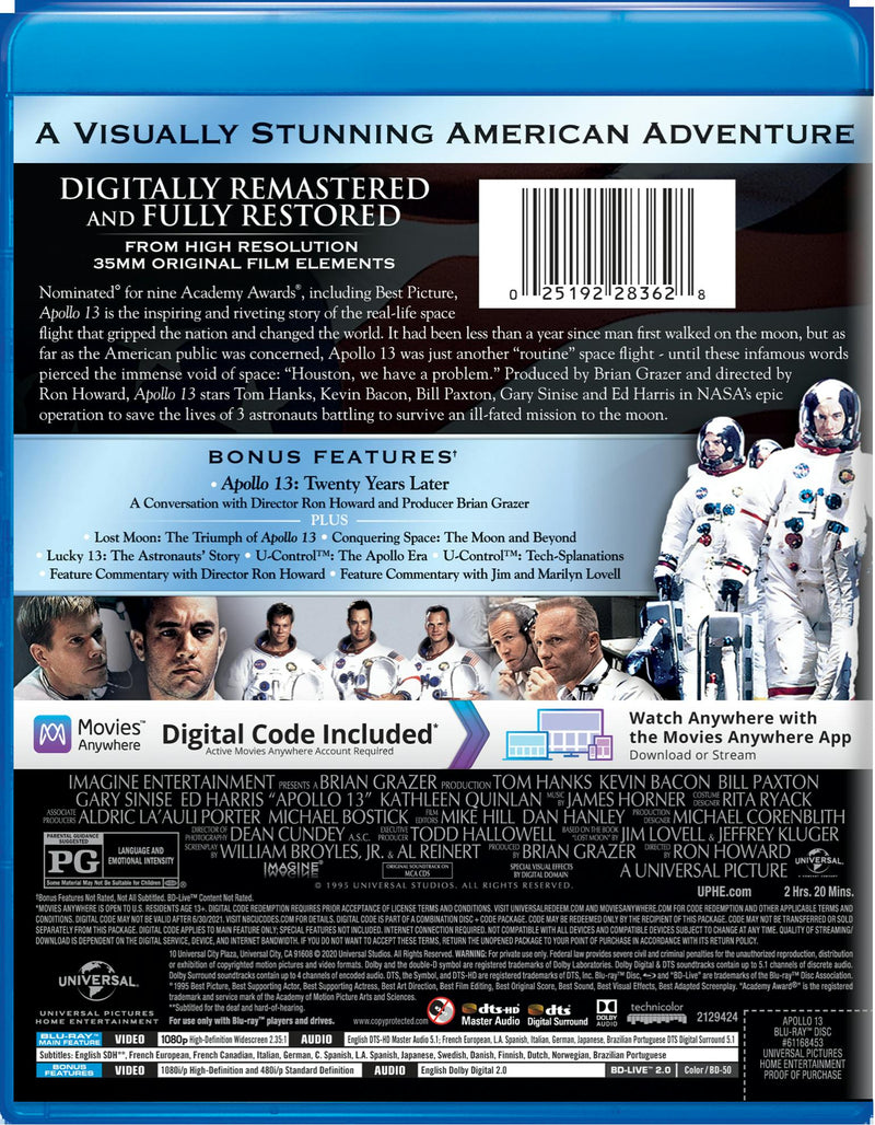 Apollo 13 (20th Anniversary Edition) [Blu-ray]