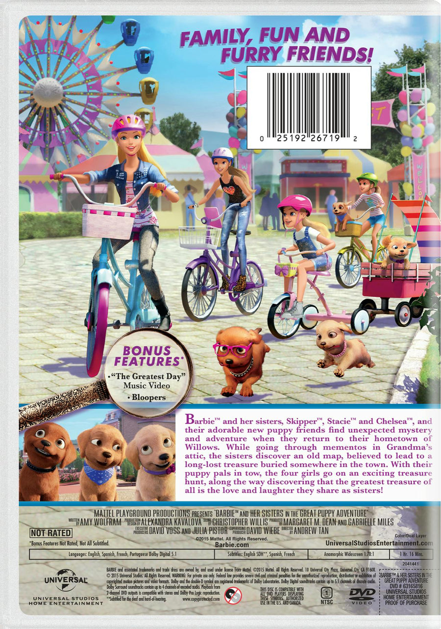 Barbie and Her Sisters in the Great Puppy Adventure [DVD]