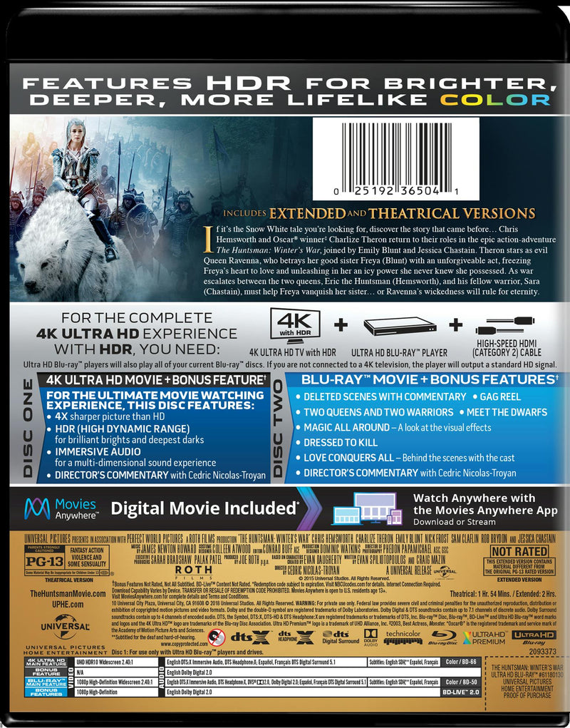 The Huntsman - Winter's War (4K Ultra HD) [UHD]