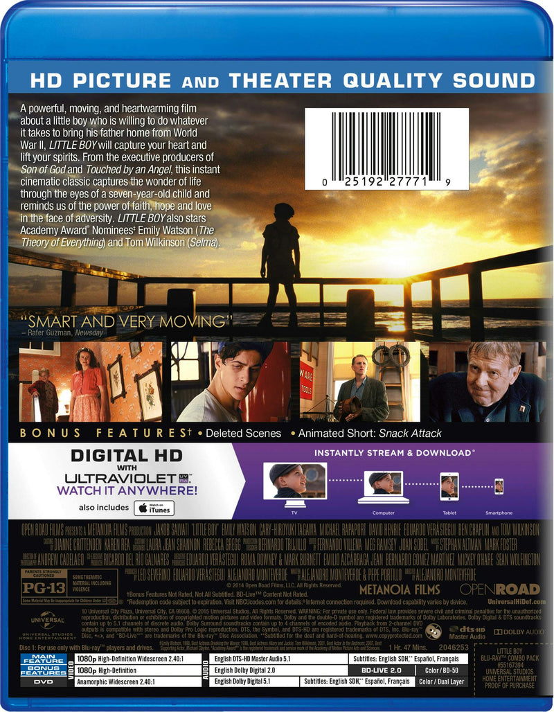 Little Boy (DVD) [Blu-ray]