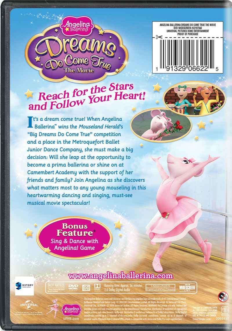 Angelina Ballerina: Dreams Do Come True - The Movie [DVD]