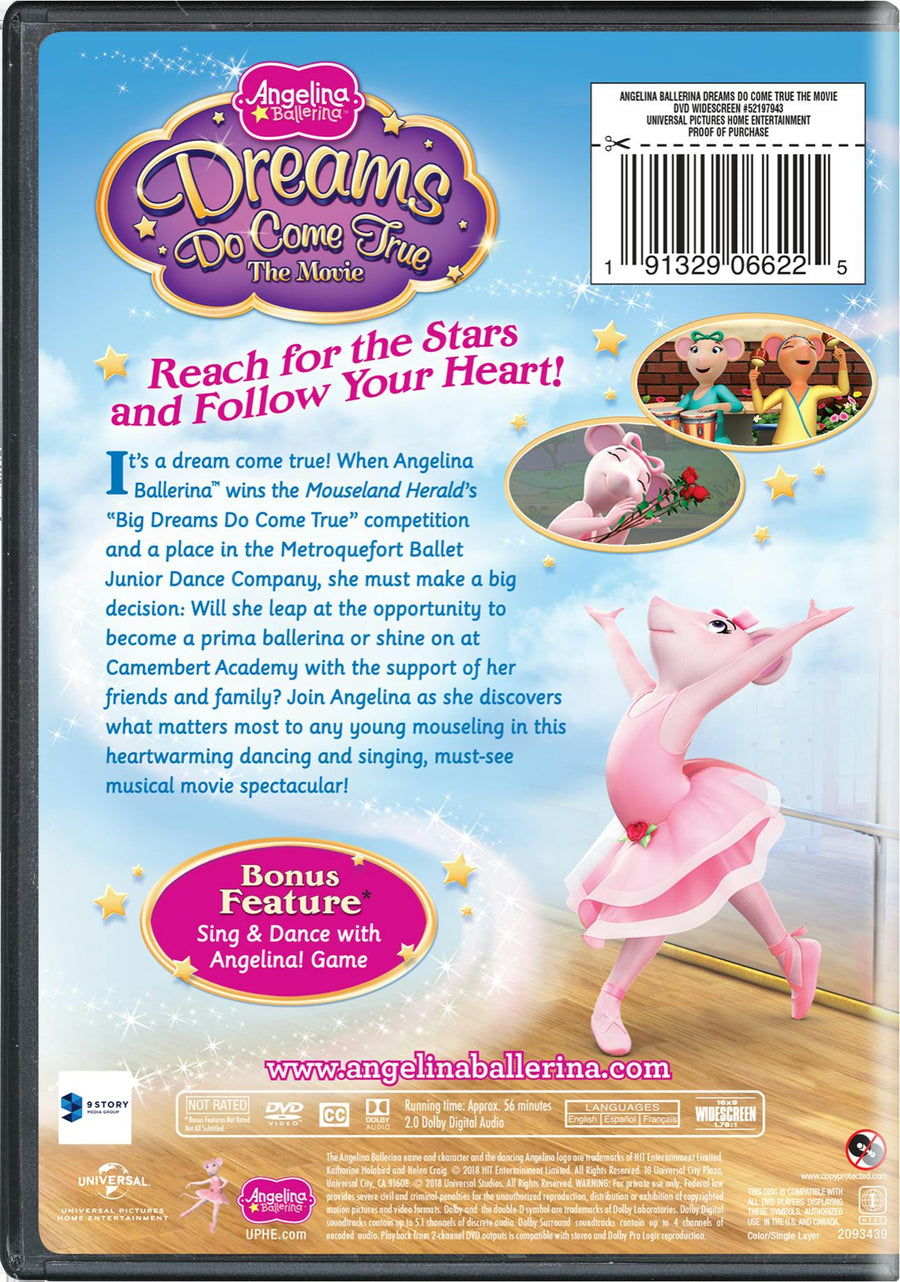 Angelina Ballerina: Dreams Do Come True - The Movie [DVD]