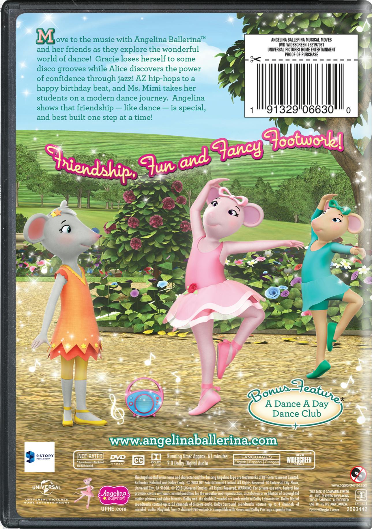 Angelina Ballerina: Musical Moves [DVD] – GRUV Entertainment